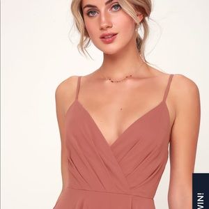 Lulus Rusty Rose All About Love Maxi Dress